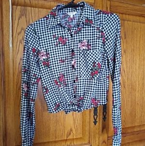STELLA TWEED blouse floral 🏵️ d🌼🥀🥀🌺
